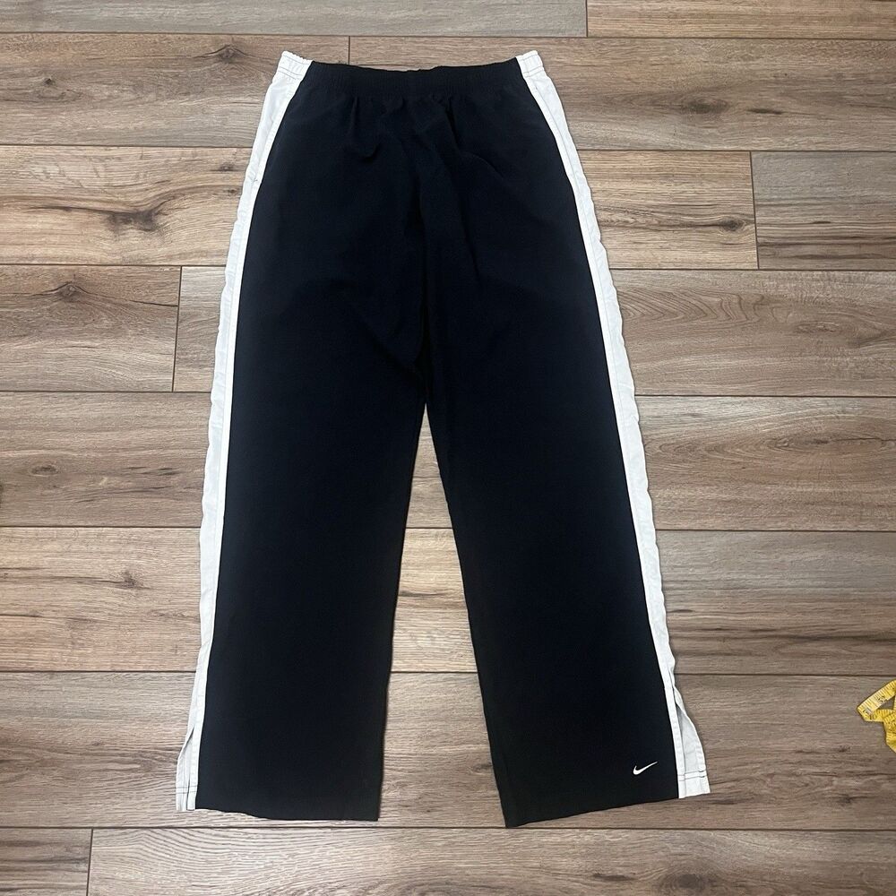Nike Black Sweatpants with White Side Panels